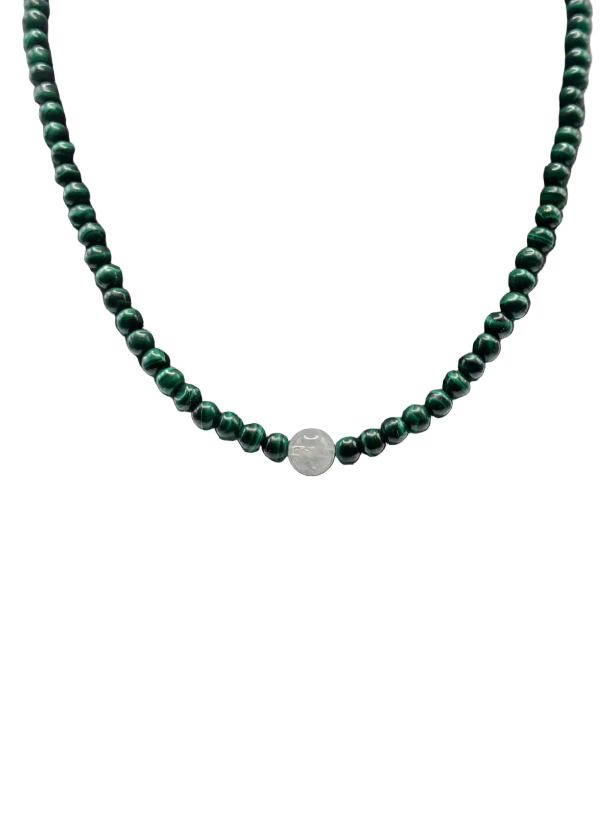 Collar Gargantilla Malaquita y Aguamarina | Protección y Serenidad