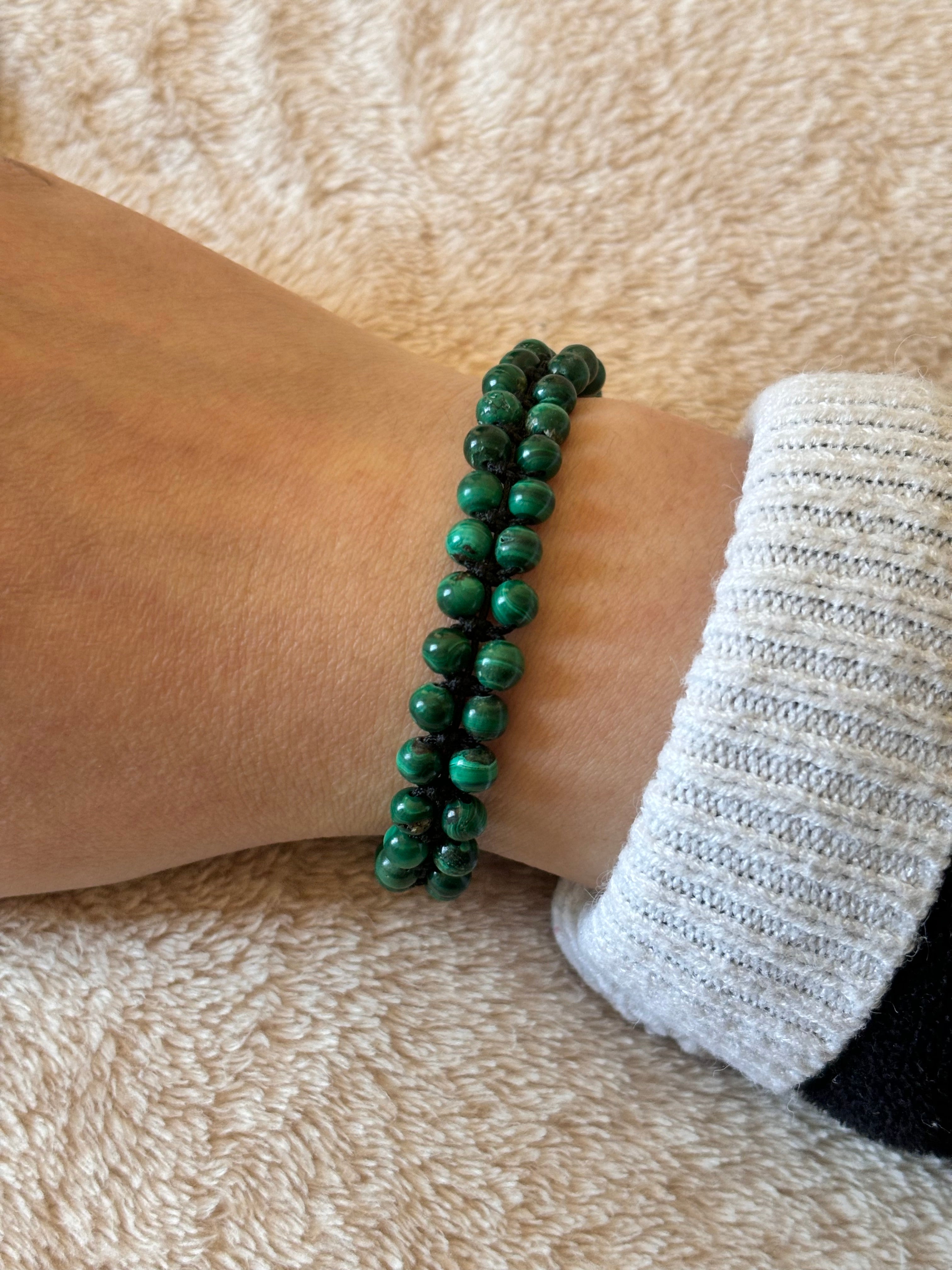 Brazalete de Malaquita – Transformación, Protección y Equilibrio Emocional