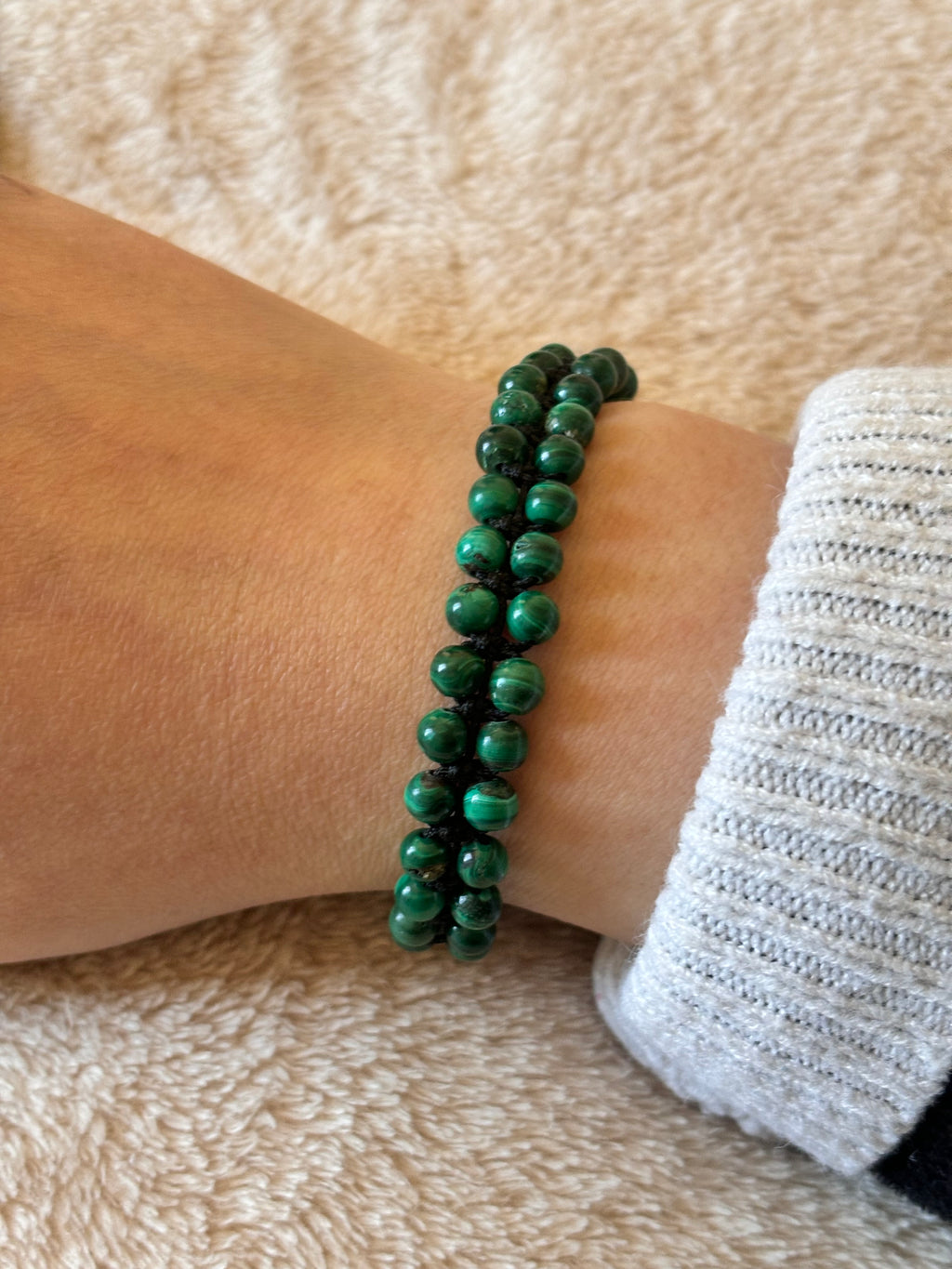 Brazalete de Malaquita – Transformación, Protección y Equilibrio Emocional