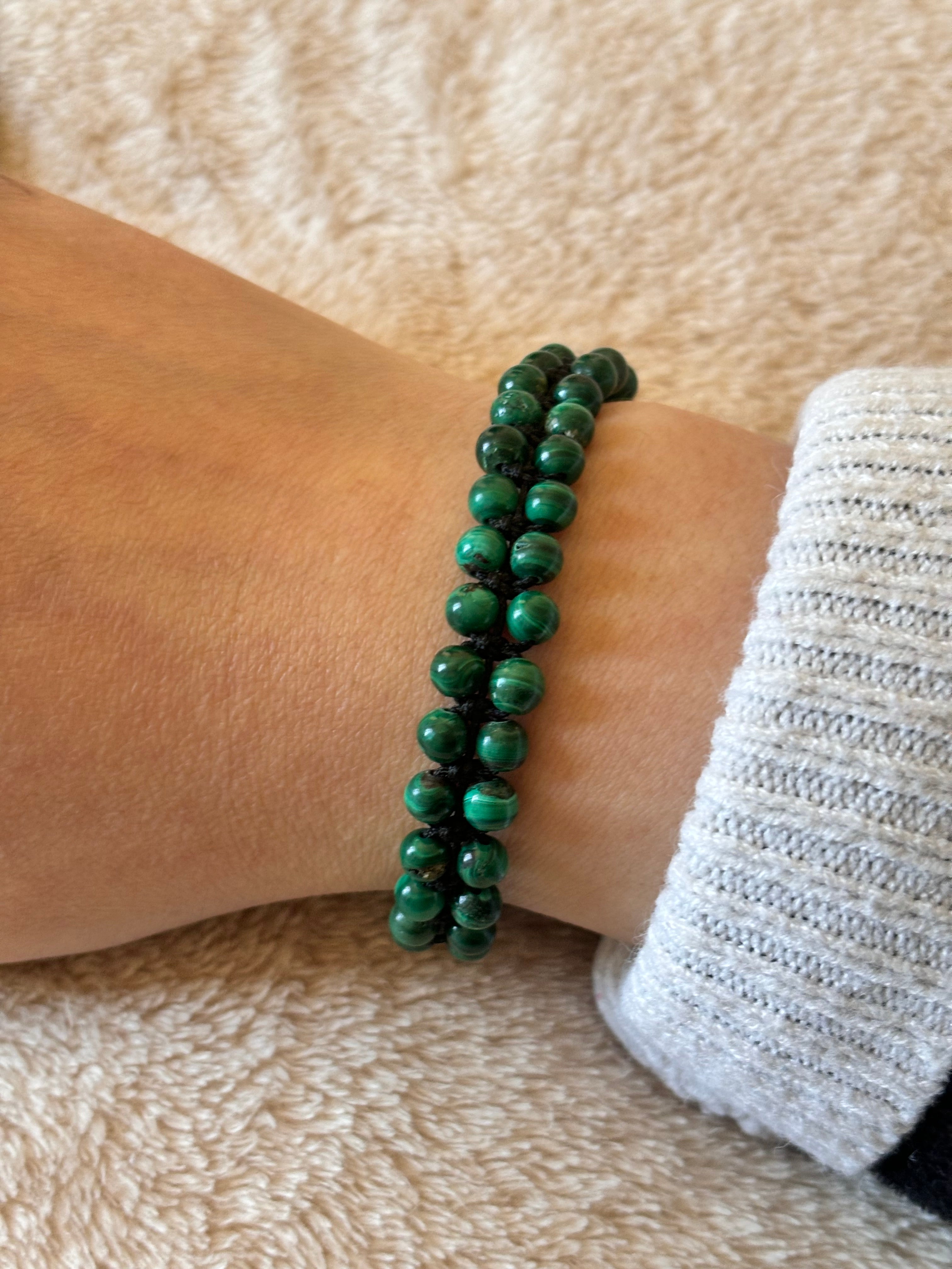 Brazalete de Malaquita – Transformación, Protección y Equilibrio Emocional