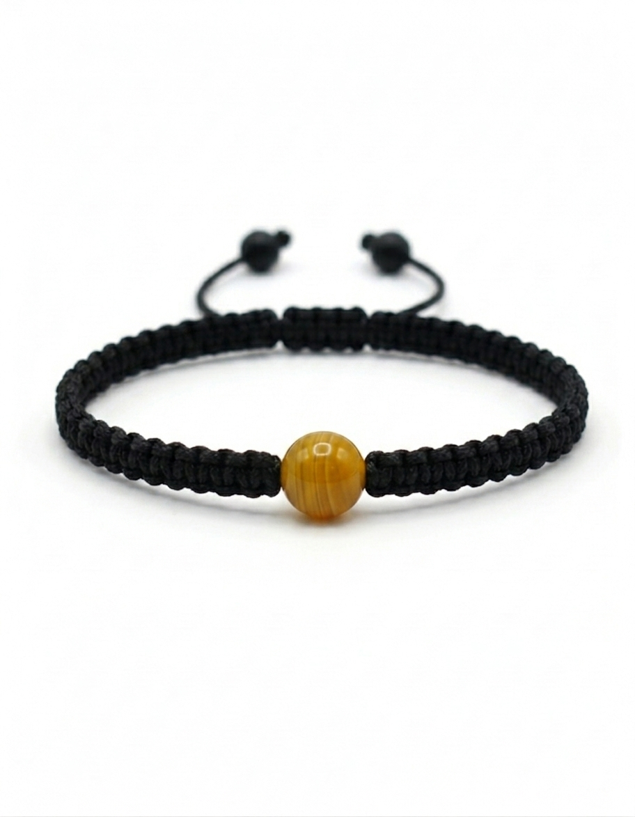 Pulsera Minimalista de una  Piedra Natural 8 mm – Estilo y Energía