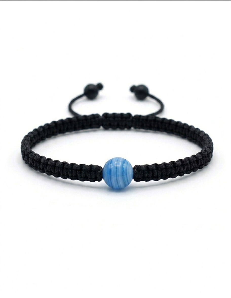 Pulsera Minimalista de una  Piedra Natural 8 mm – Estilo y Energía