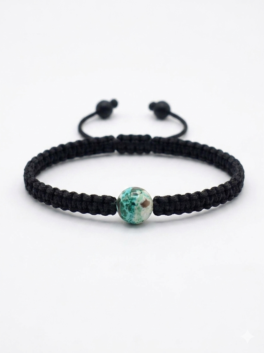 Pulsera Minimalista de una  Piedra Natural 8 mm – Estilo y Energía