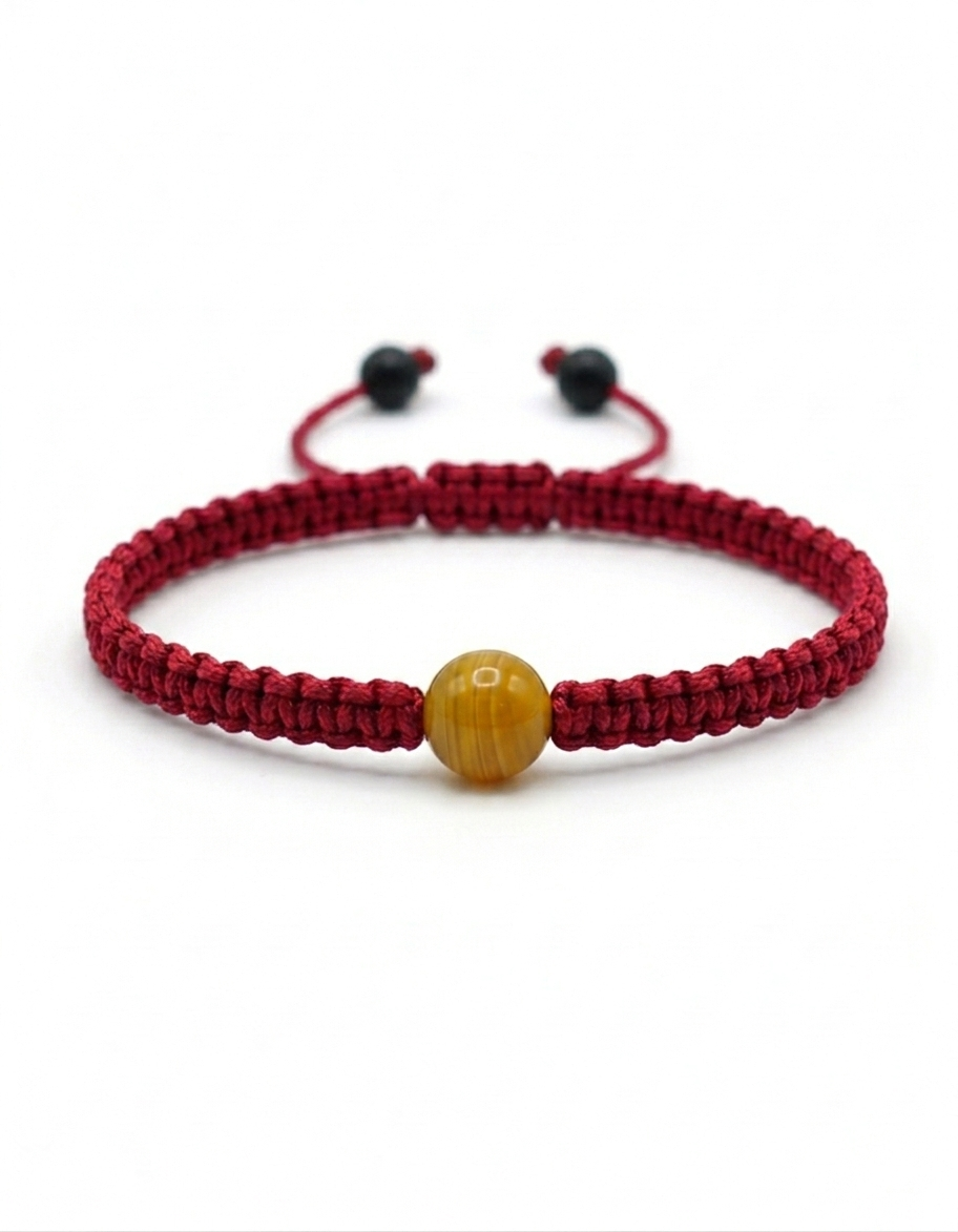 Pulsera Minimalista de una  Piedra Natural 8 mm – Estilo y Energía