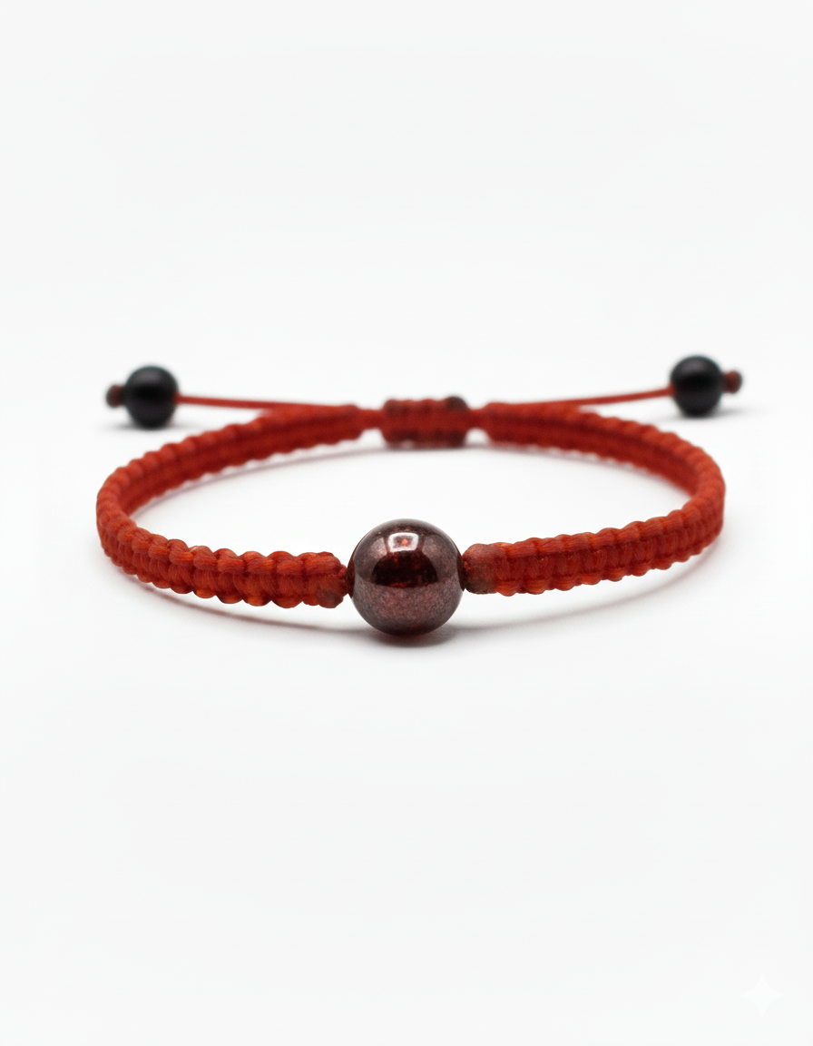 Pulsera Minimalista de una  Piedra Natural 8 mm – Estilo y Energía