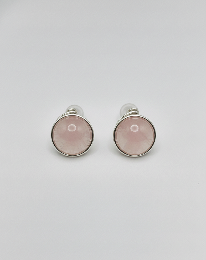 Pendientes de Piedra Natural – Plata Ley 925 | Elegancia, Energía y Artesanía