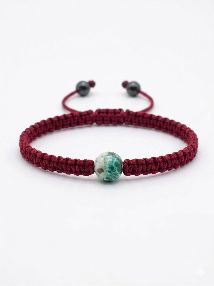 Pulsera Minimalista de una  Piedra Natural 8 mm – Estilo y Energía