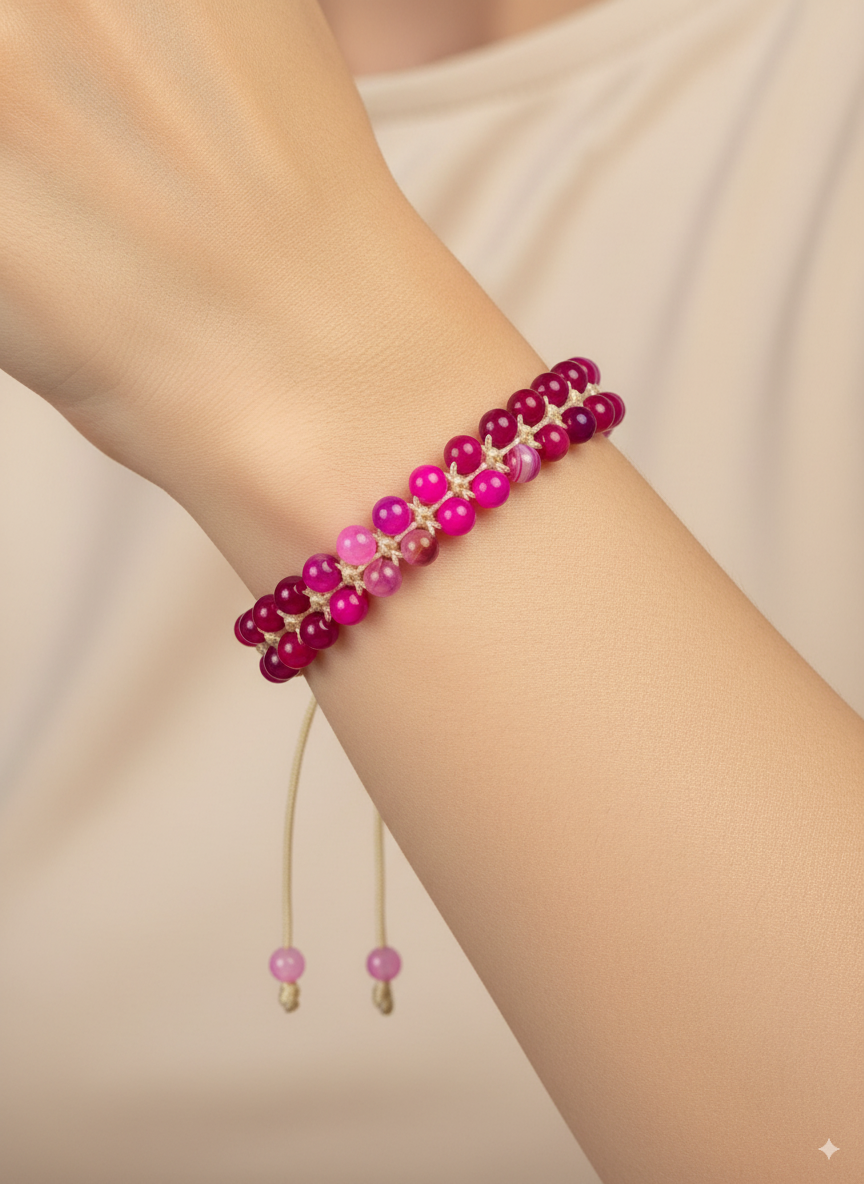 Brazalete Ágata Rosa