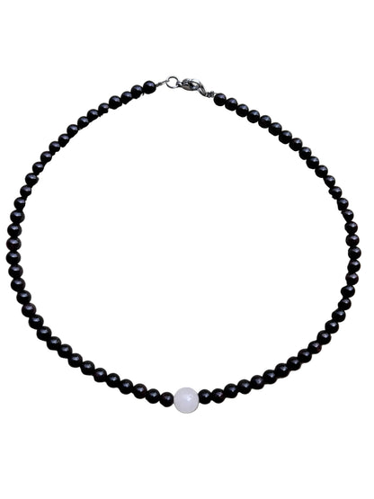 Collar Gargantilla Granate y Cuarzo Rosa | Amor y Vitalidad
