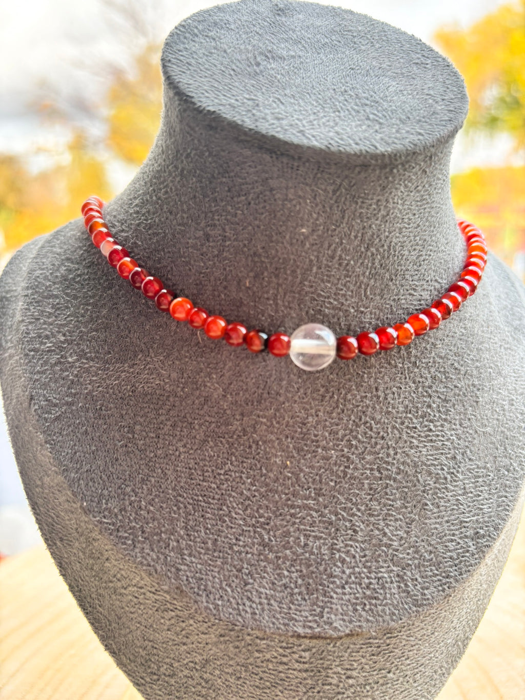 Gargantilla de Ágata cornalina