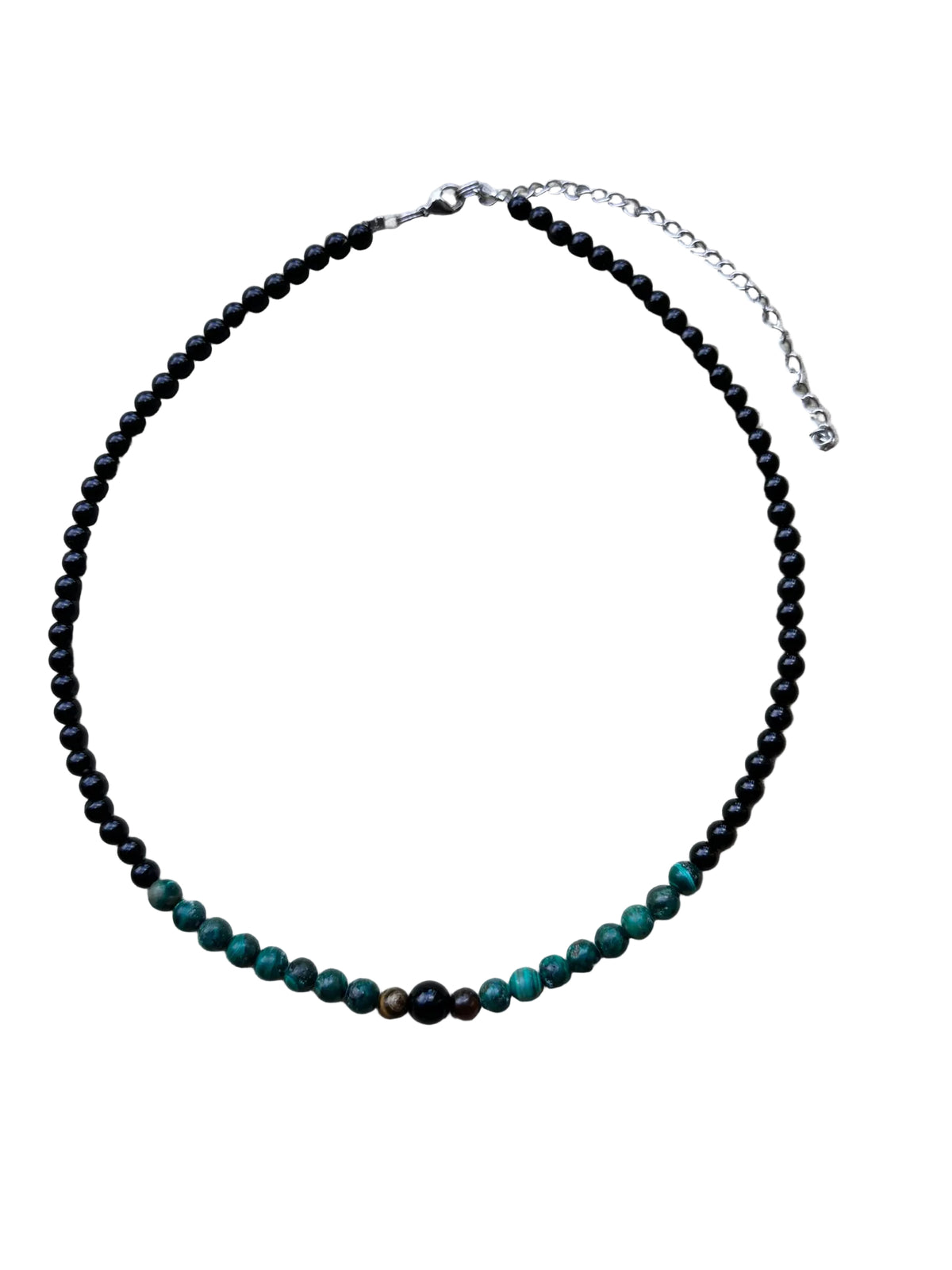 Collar Gargantilla Ónix, Malaquita y Ojo de Tigre | Protección Energética
