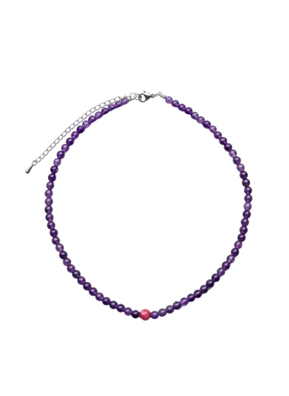 Collar Gargantilla Amatista y Morganita | Calma y Protección