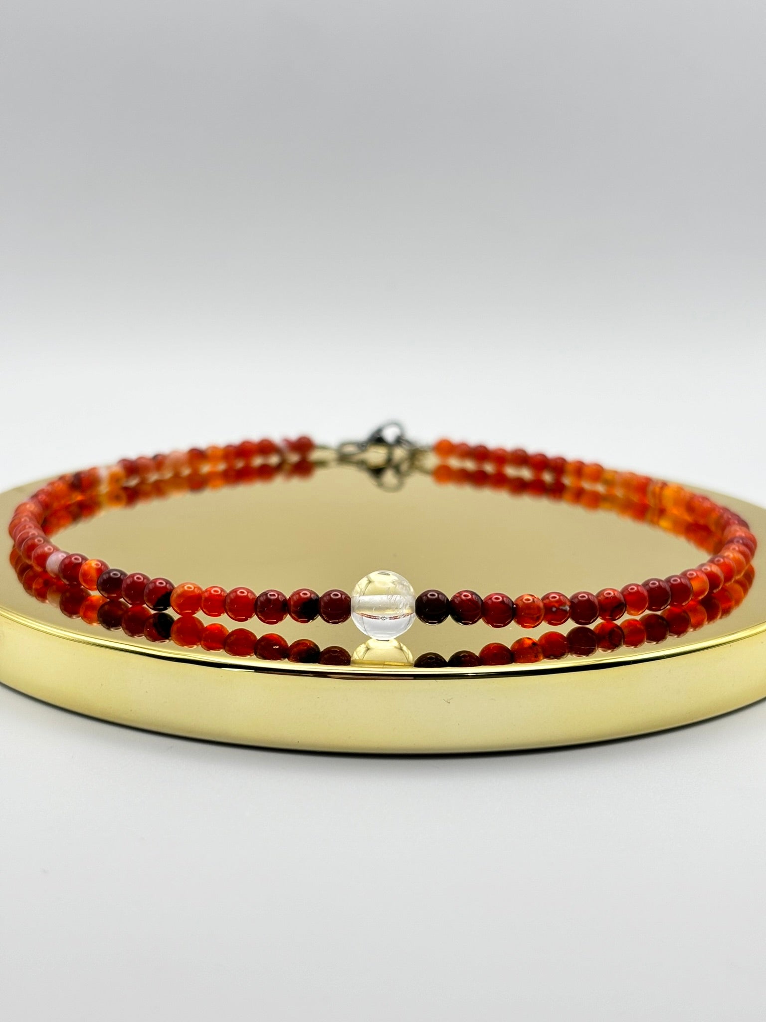 Gargantilla de Ágata cornalina