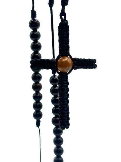 Rosario Ónix y Ojo de Tigre | Protección y Equilibrio