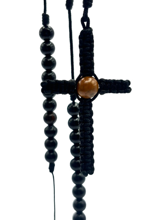 Rosario Ónix y Ojo de Tigre | Protección y Equilibrio