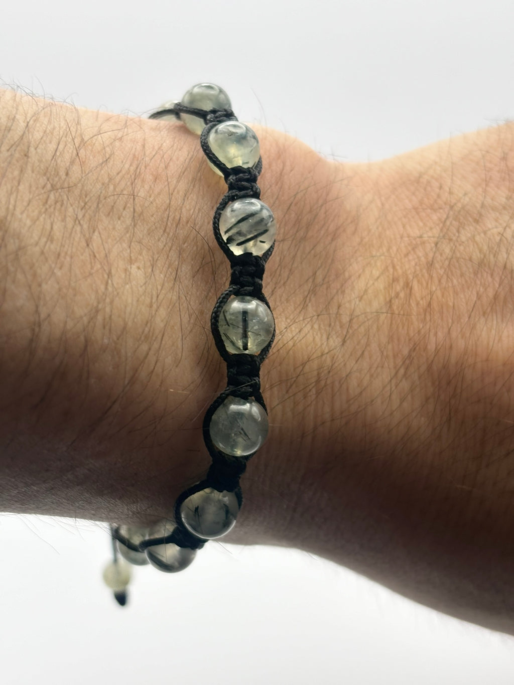 Pulsera de Prehnita – 8 mm | Protección, Fortuna y Armonía