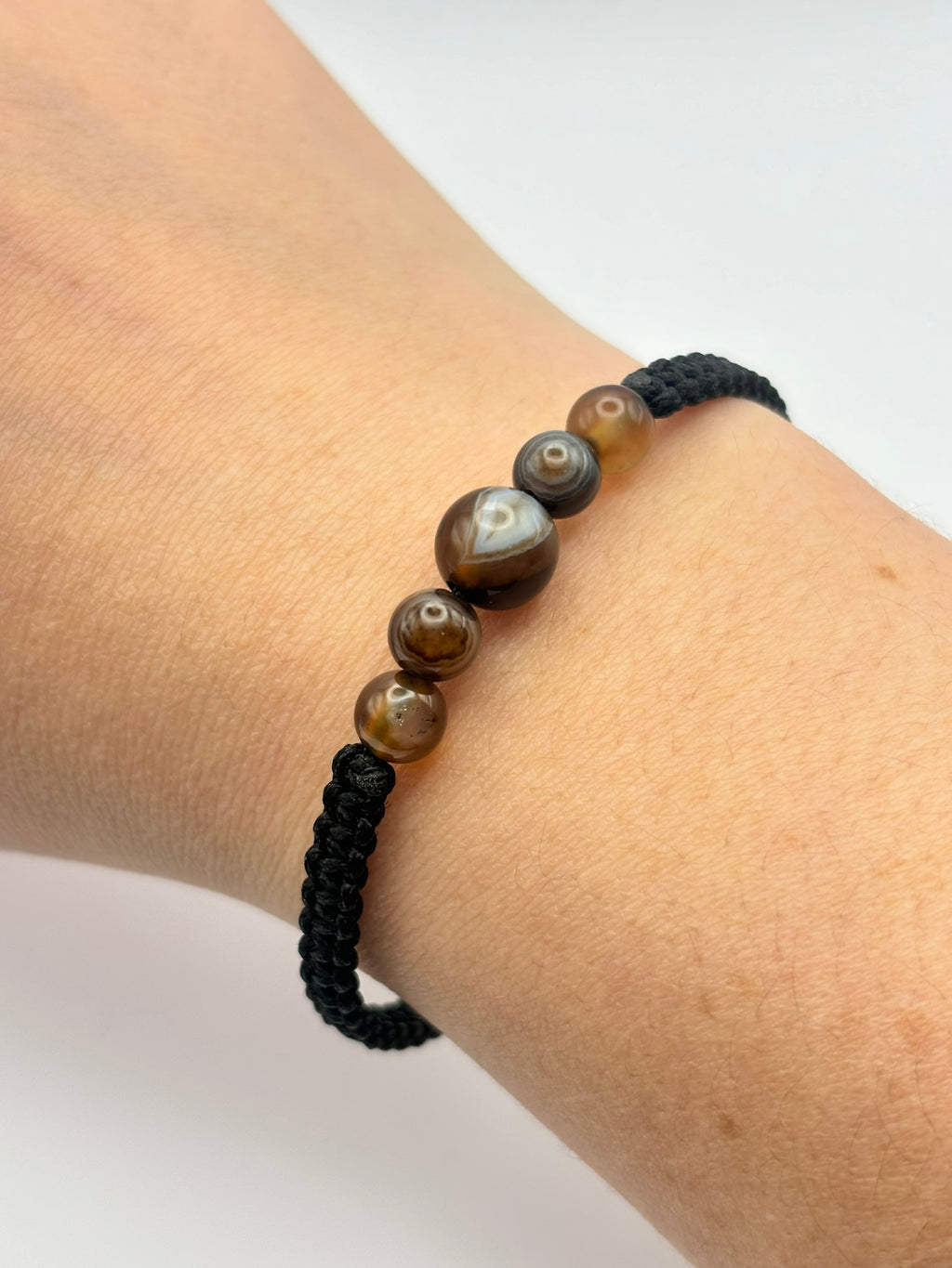 Pulsera de Ágata Marrón | Estabilidad y Enraizamiento