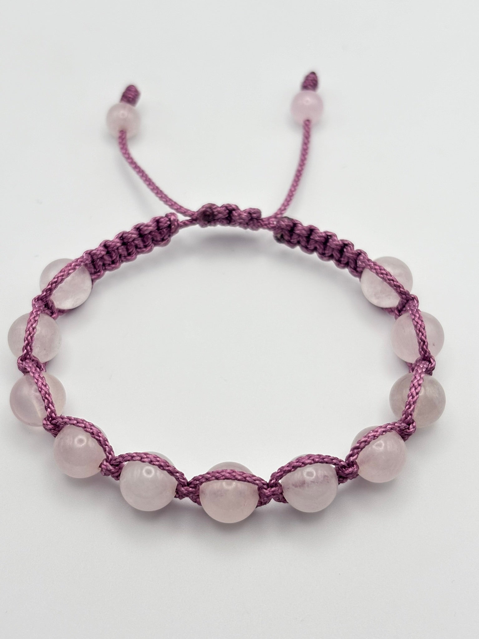 Pulsera de Cuarzo Rosa – 8 mm | Amor, Compasión y Equilibrio Emocional