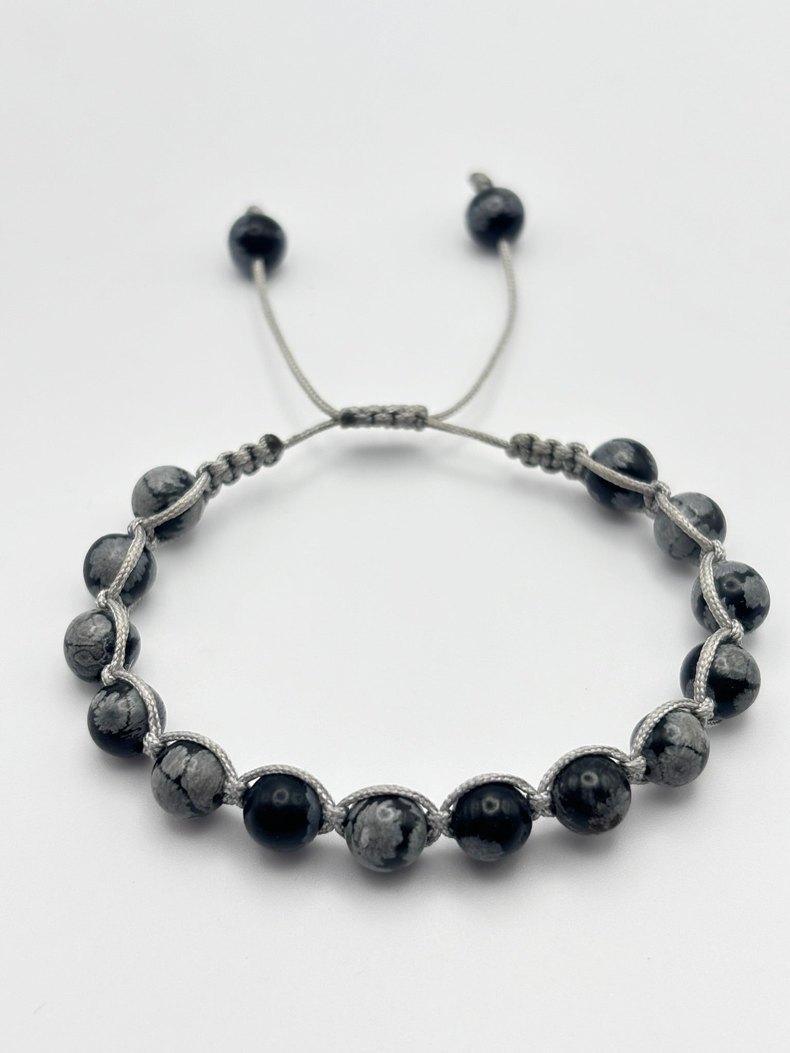 Pulsera de Obsidiana Copo de Nieve – Conexión Interior | Protección y Calma Emocional