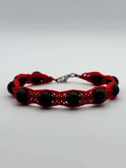 Pulsera Artesanal de Piedra Volcánica – Protección y Energía Positiva
