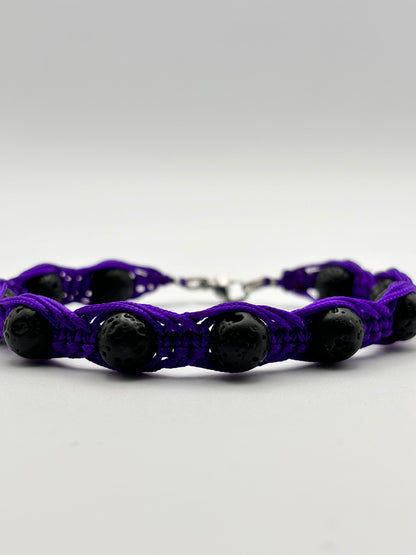 Pulsera Artesanal de Piedra Volcánica – Protección y Energía Positiva