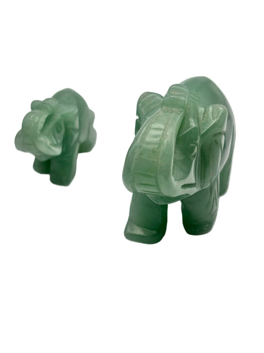 Elefante de Jade Natural – Sabiduría, Prosperidad y Protección