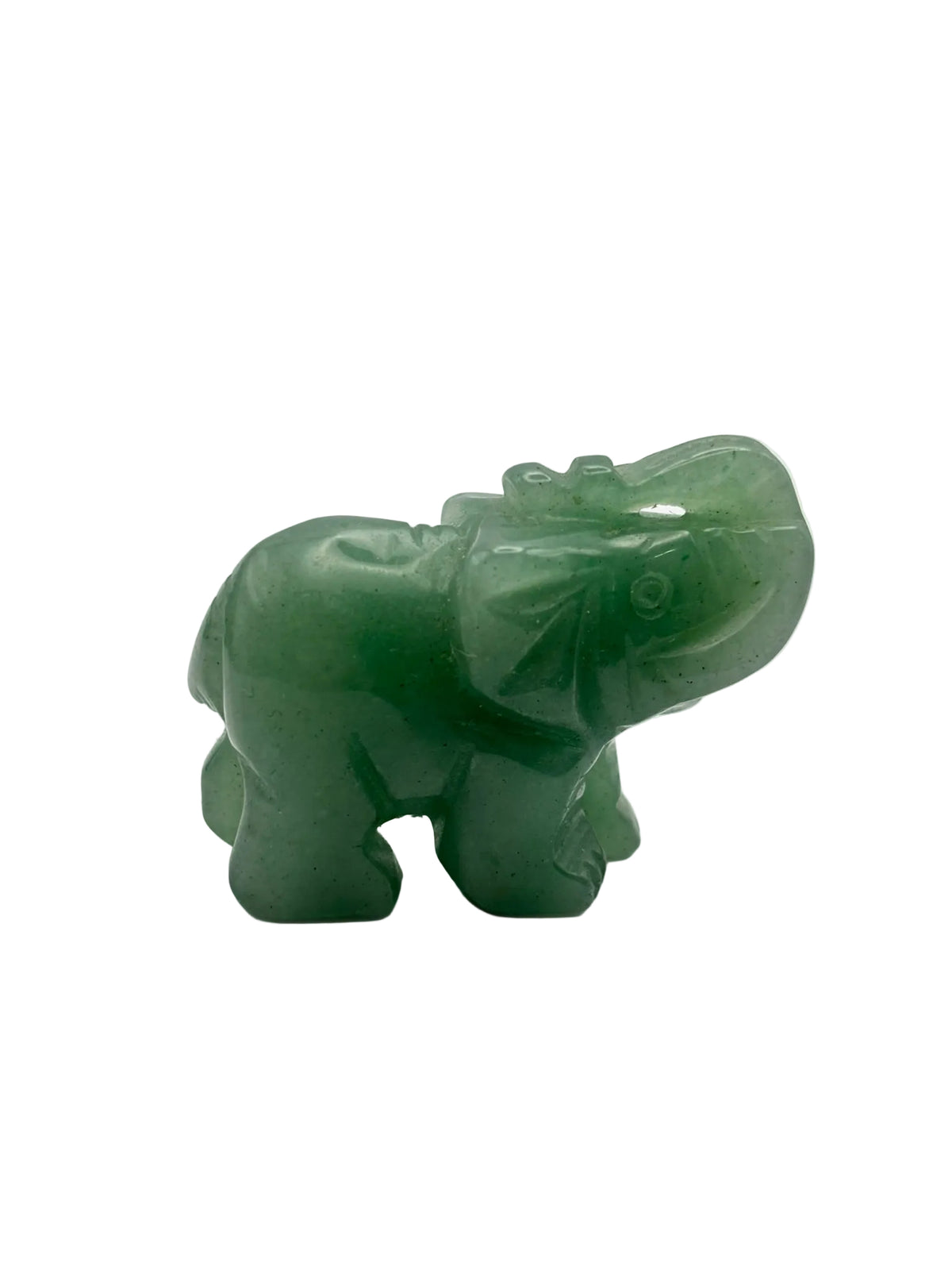 Elefante de Jade Natural – Sabiduría, Prosperidad y Protección