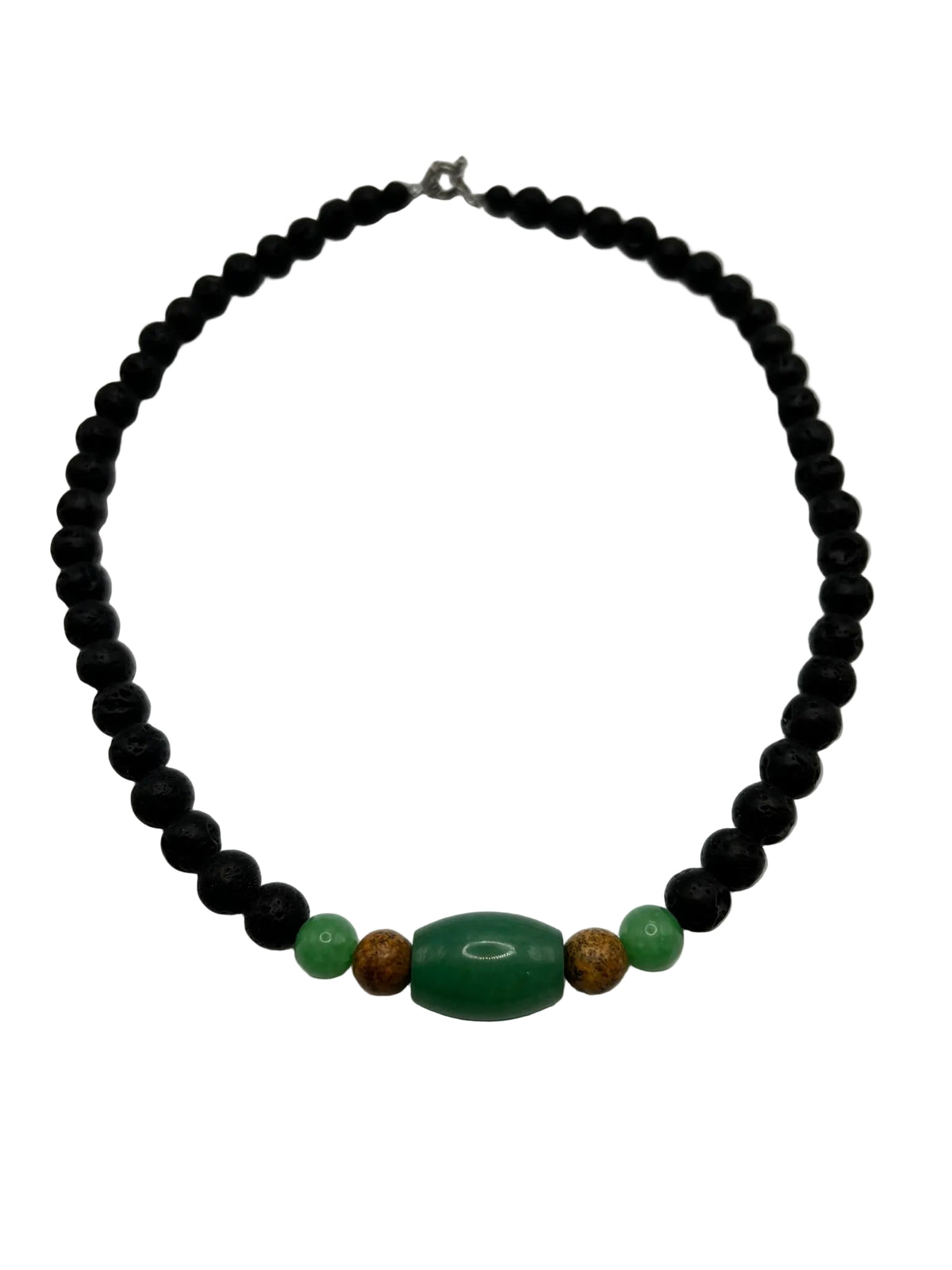 Collar Piedra Volcánica, Jade y Jaspe | Equilibrio y Energía