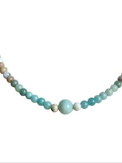 Collar Gargantilla Amazonita | Calma y Armonía Emocional