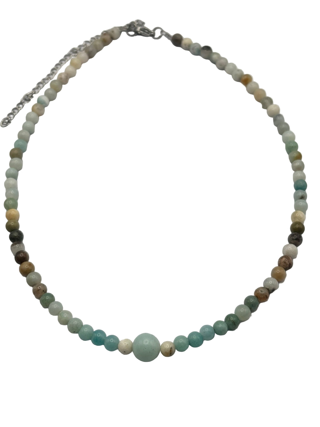 Gargantilla de Amazonita Ajustable | Armonía Emocional y Calma Interior