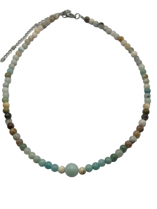 Collar Gargantilla Amazonita | Calma y Armonía Emocional