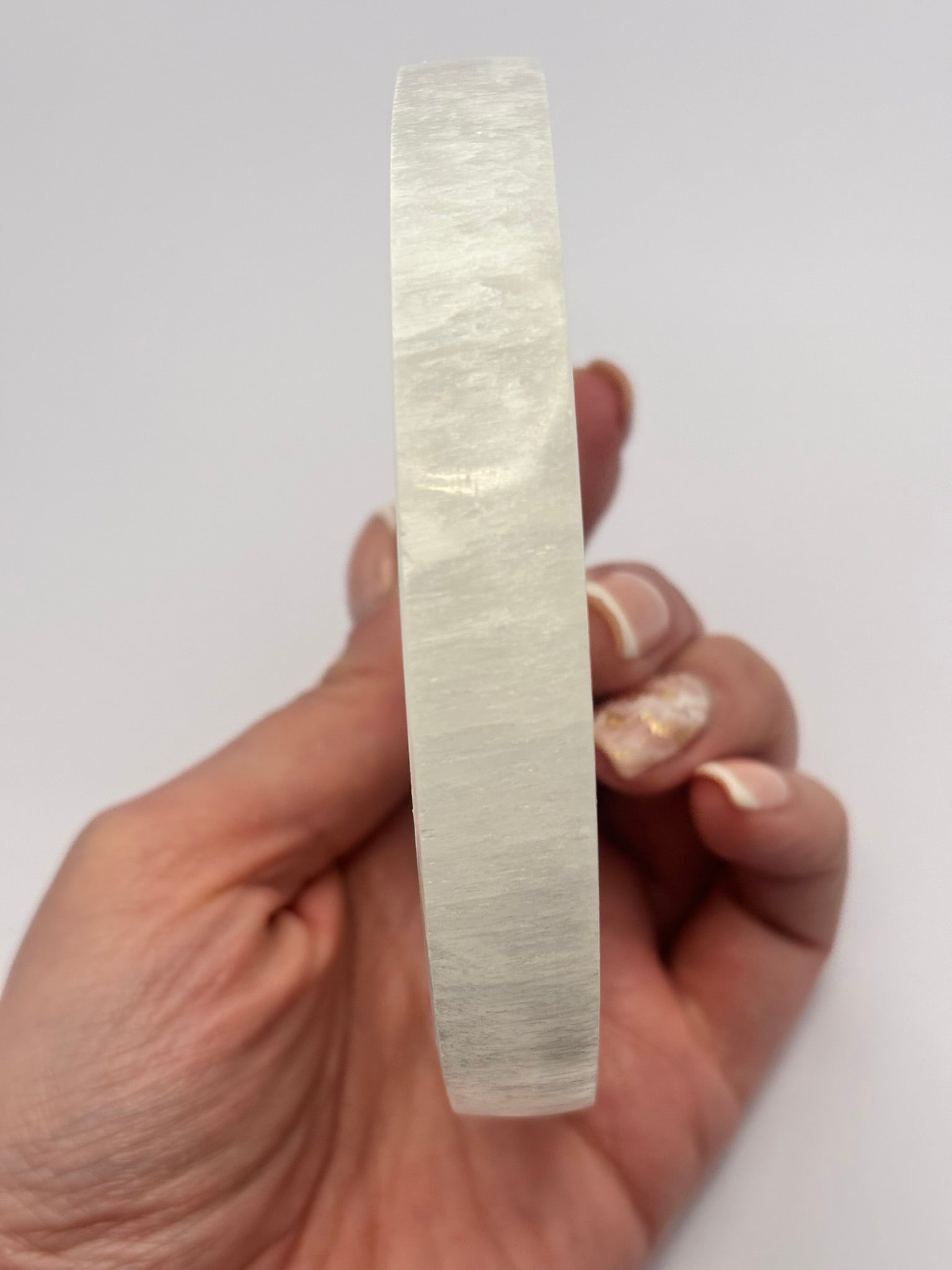 Plato de Selenita Flor de la vida - Limpieza de minerales