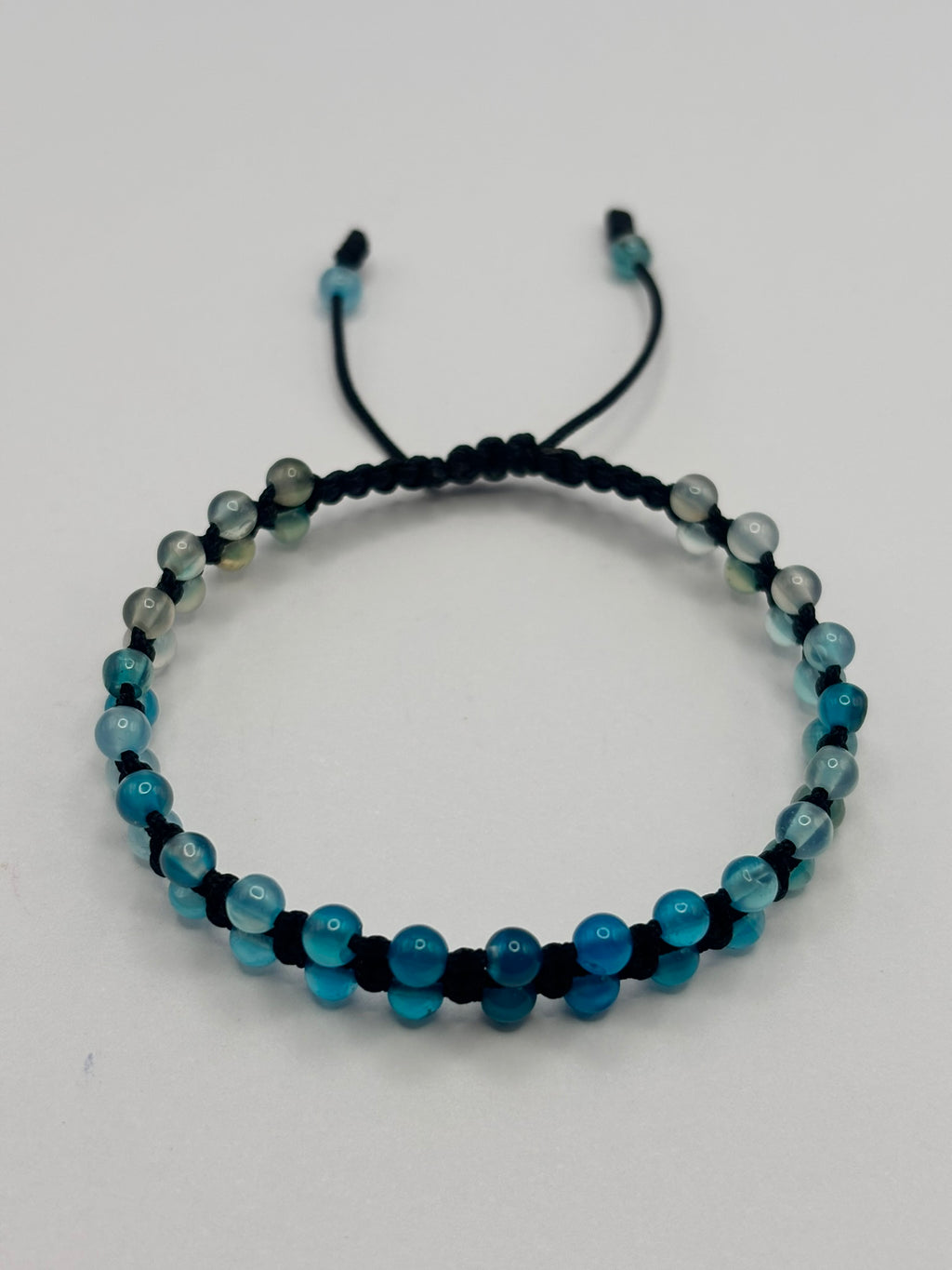 Brazalete de Ágata Azul – Protección, Serenidad y Equilibrio