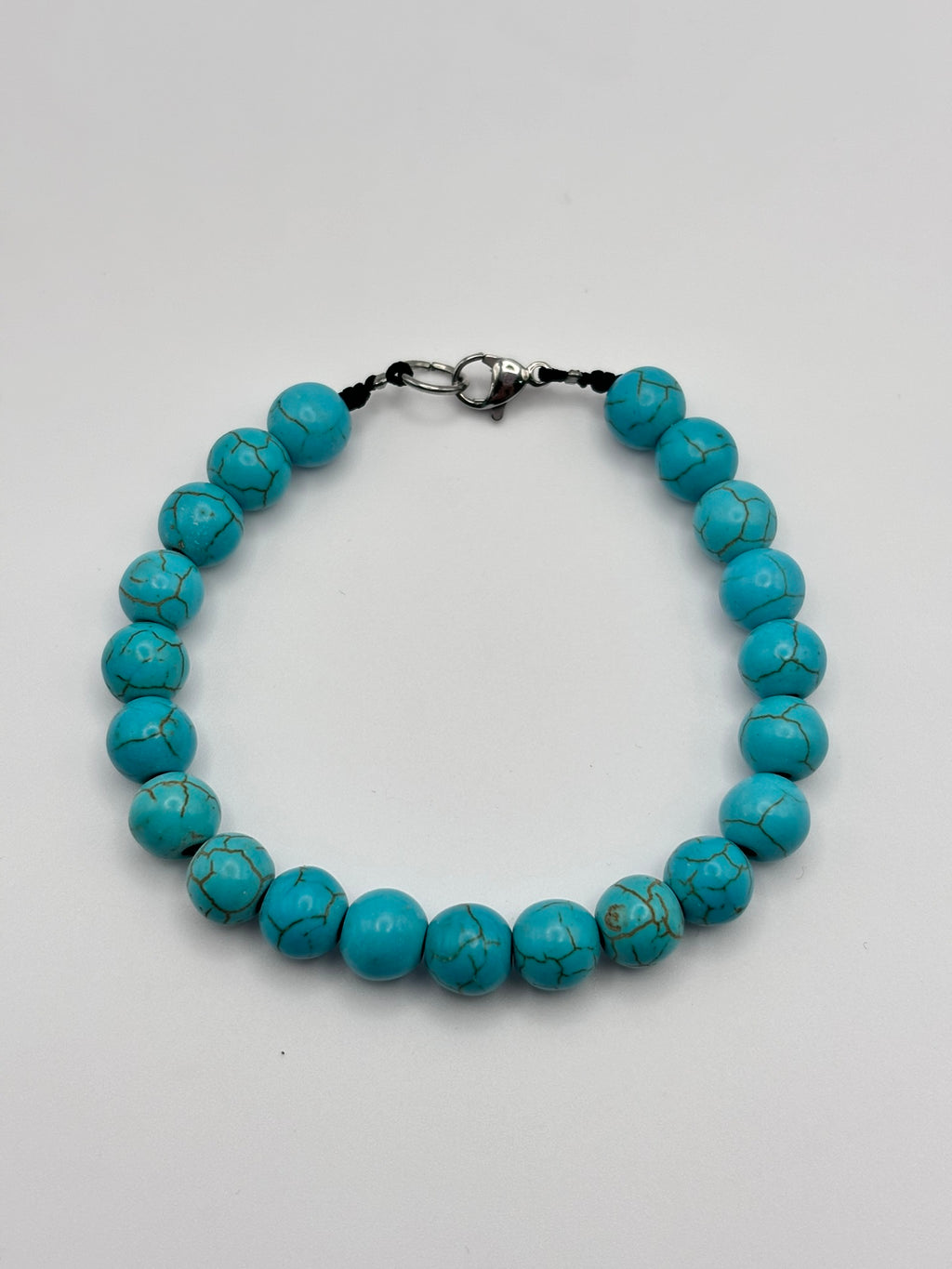 Pulsera de Turquesa Natural – Claridad Mental, Serenidad y Calma