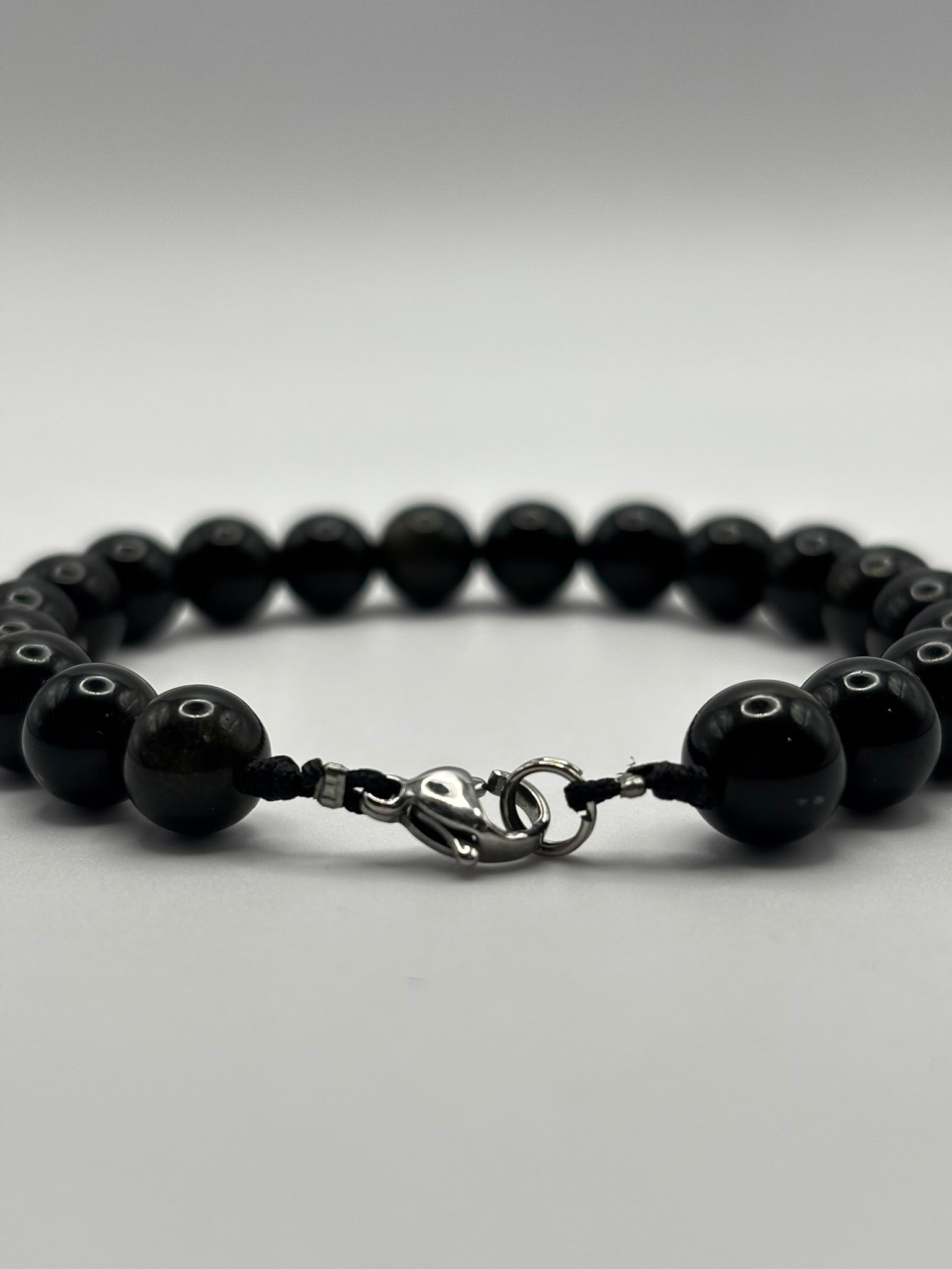Pulsera de Obsidiana Negra – Protección Profunda, Fuerza y Estabilidad