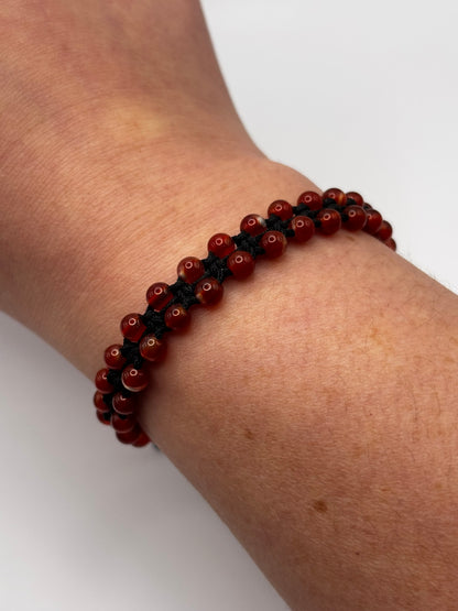Brazalete Cornalina | Vitalidad y Motivación