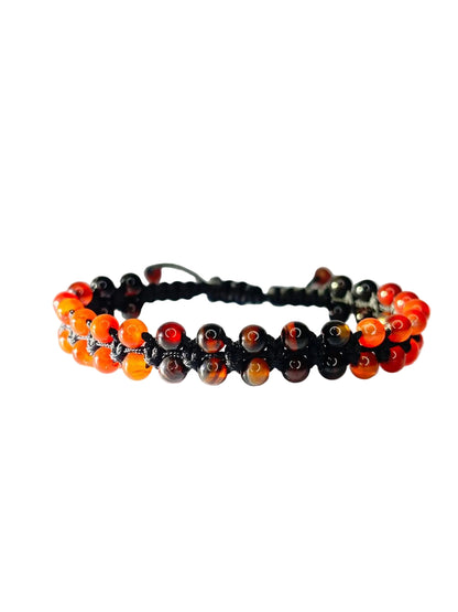 Brazalete Ágata Fuego | Vitalidad y Fuerza Interior