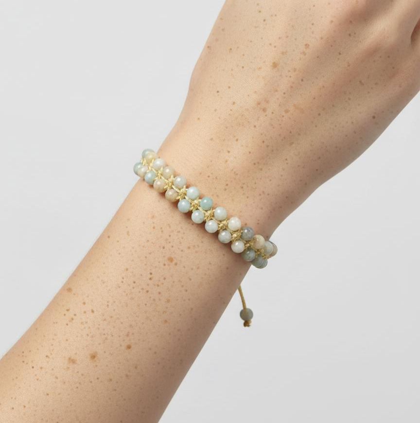 Brazalete Amazonita | Paz y Armonía Interior