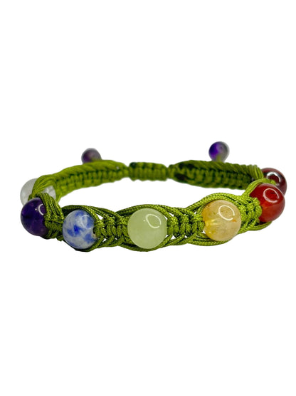 Pulsera 7 Chakras Trenzada | Equilibrio y Energía Positiva