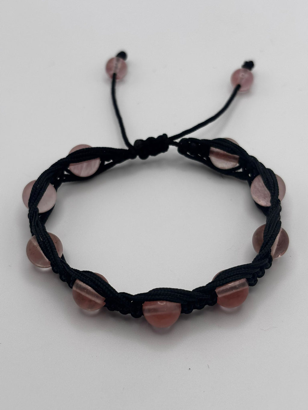 Pulsera de Cuarzo Cereza 8 mm – Vitalidad, Amor y Energía Positiva