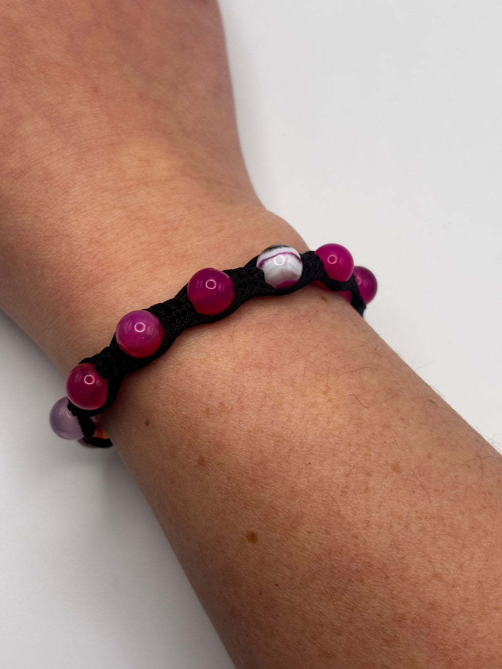 Pulsera de Ágata Rosa 8 mm – Calma, Amor y Equilibrio Emocional