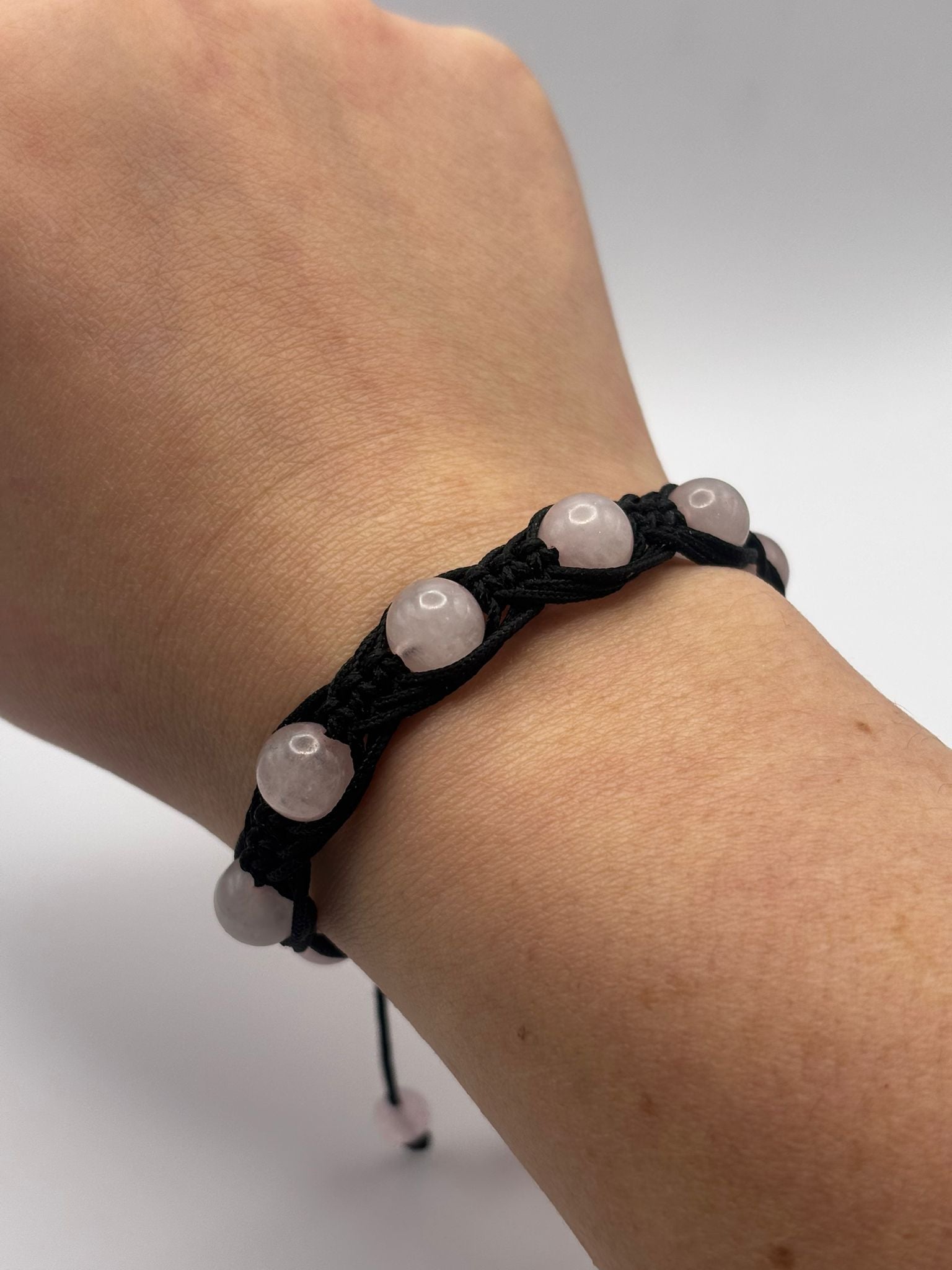 Pulsera de Cuarzo Rosa 8 mm – Amor, Armonía y Bienestar Emocional