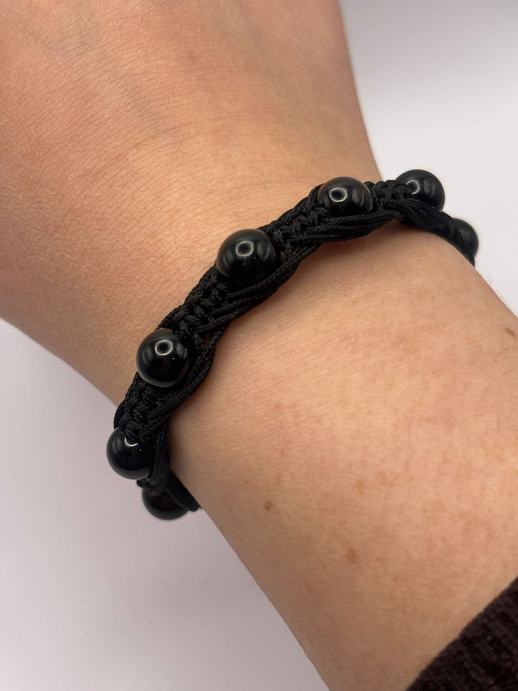 Pulsera de Ónix 8 mm – Protección, Fuerza y Equilibrio Interior