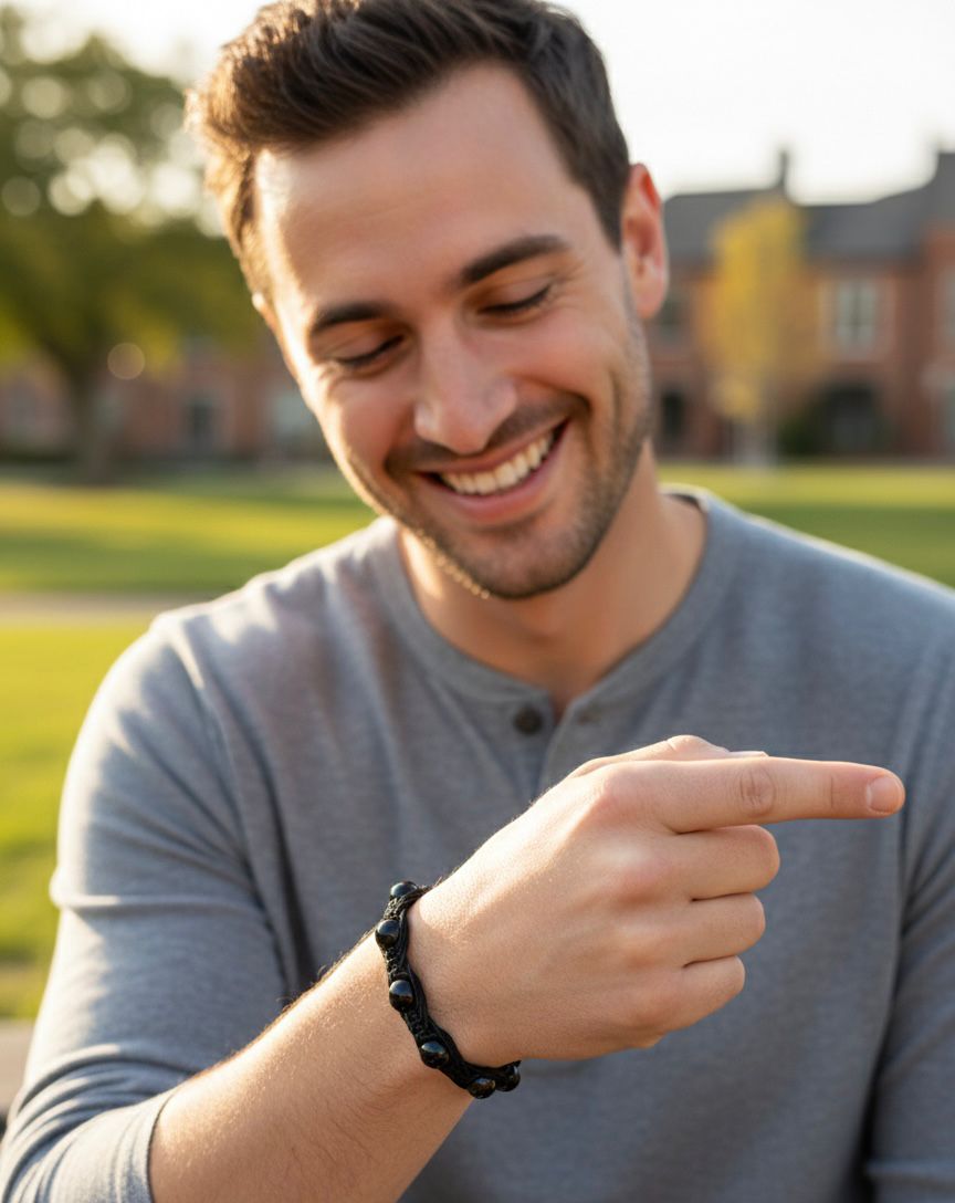 Pulsera de Ónix 8 mm – Protección, Fuerza y Equilibrio Interior