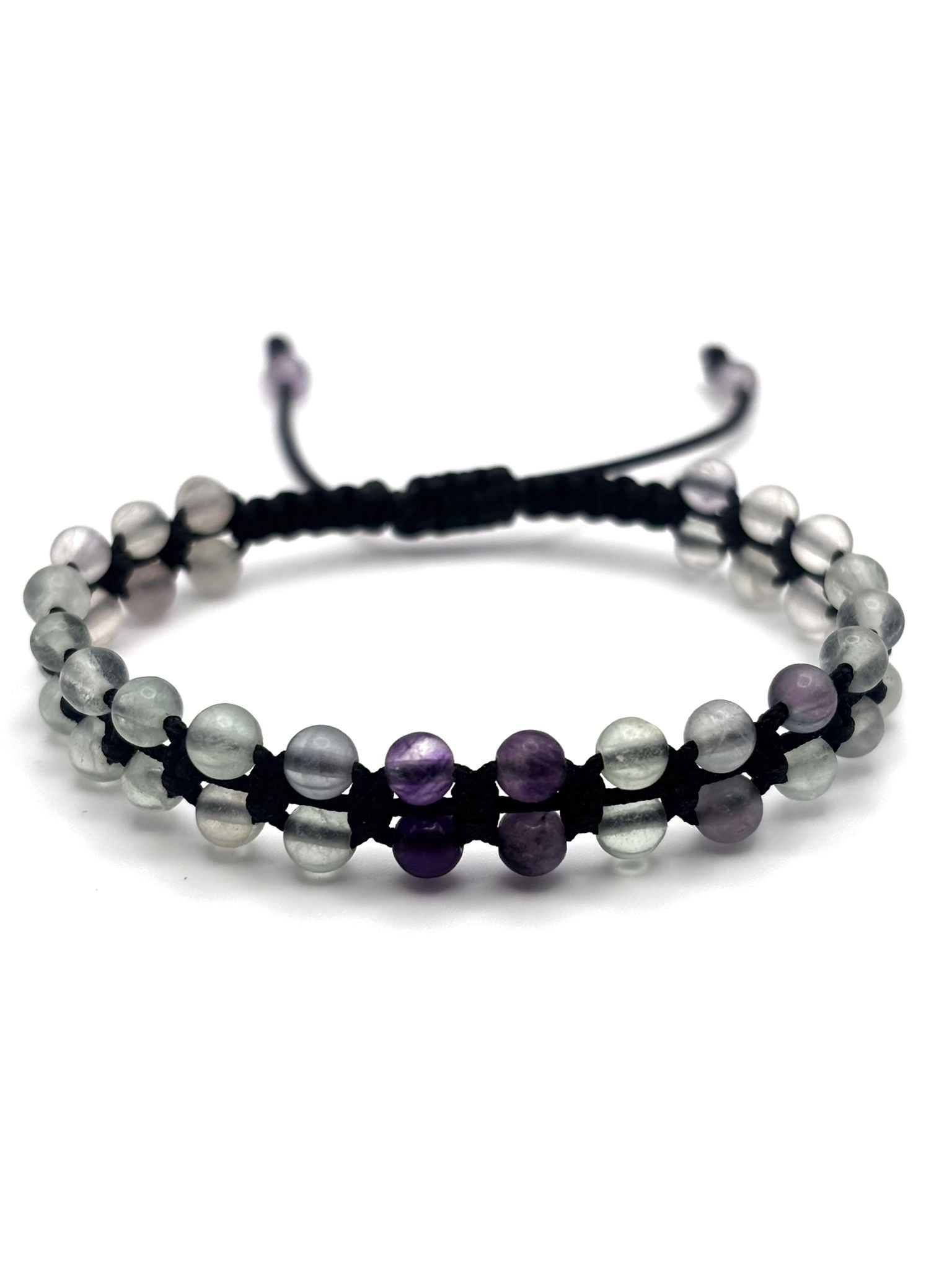 Brazalete de Fluorita 4 mm – Claridad Mental y Equilibrio Energético