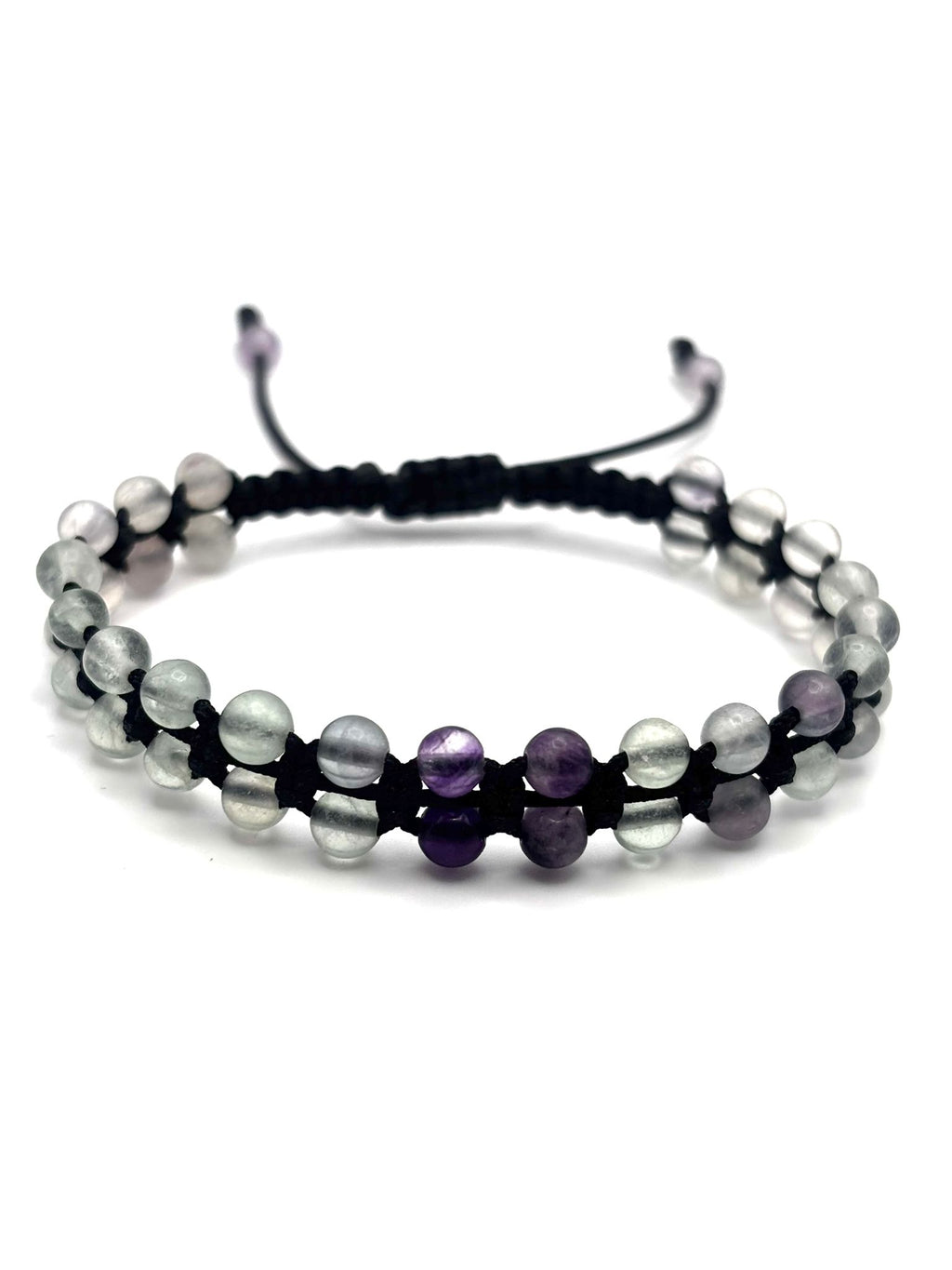 Brazalete de Fluorita 4 mm – Claridad Mental y Equilibrio Energético
