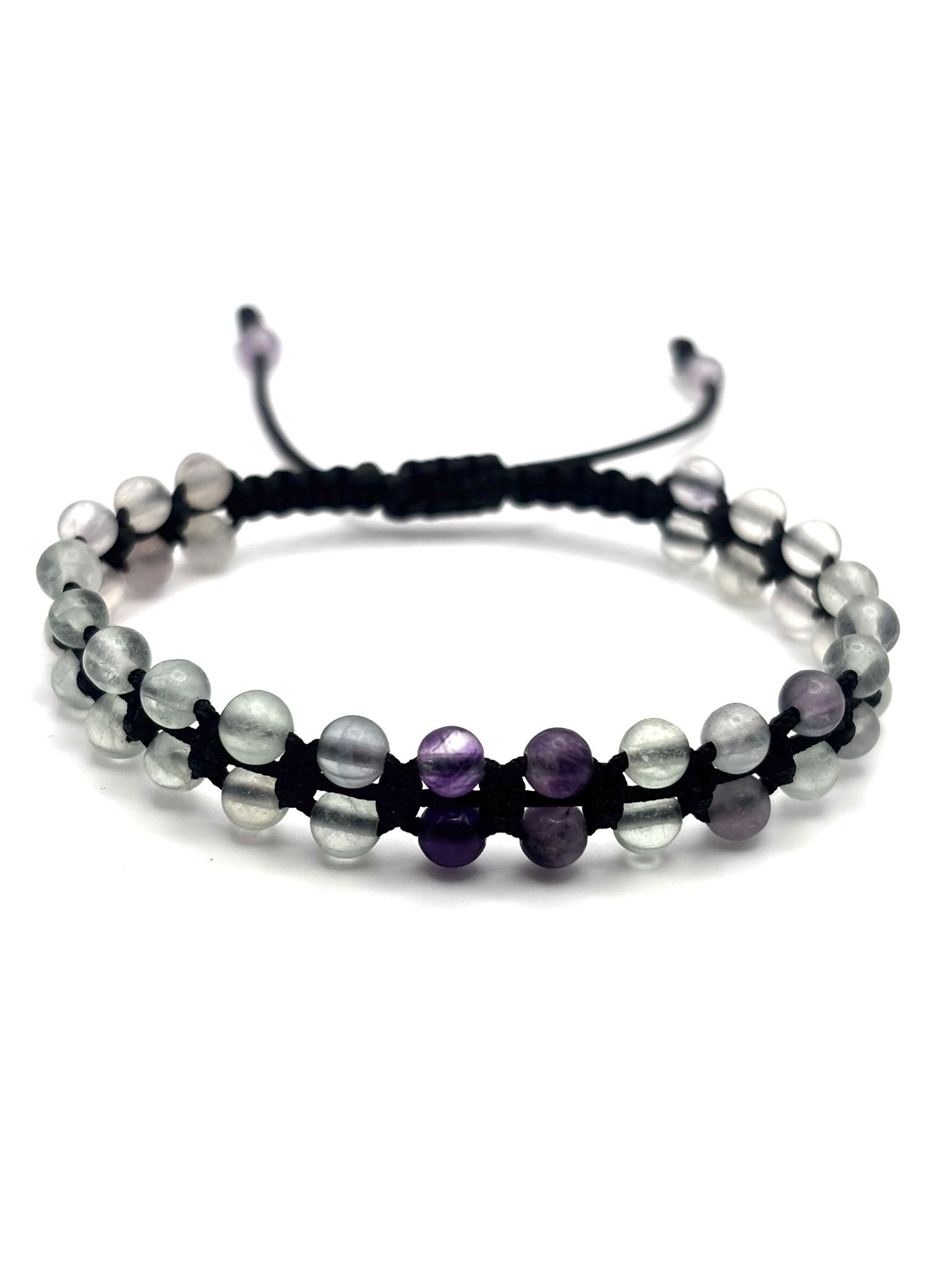 Brazalete de Fluorita 4 mm – Claridad Mental y Equilibrio Energético