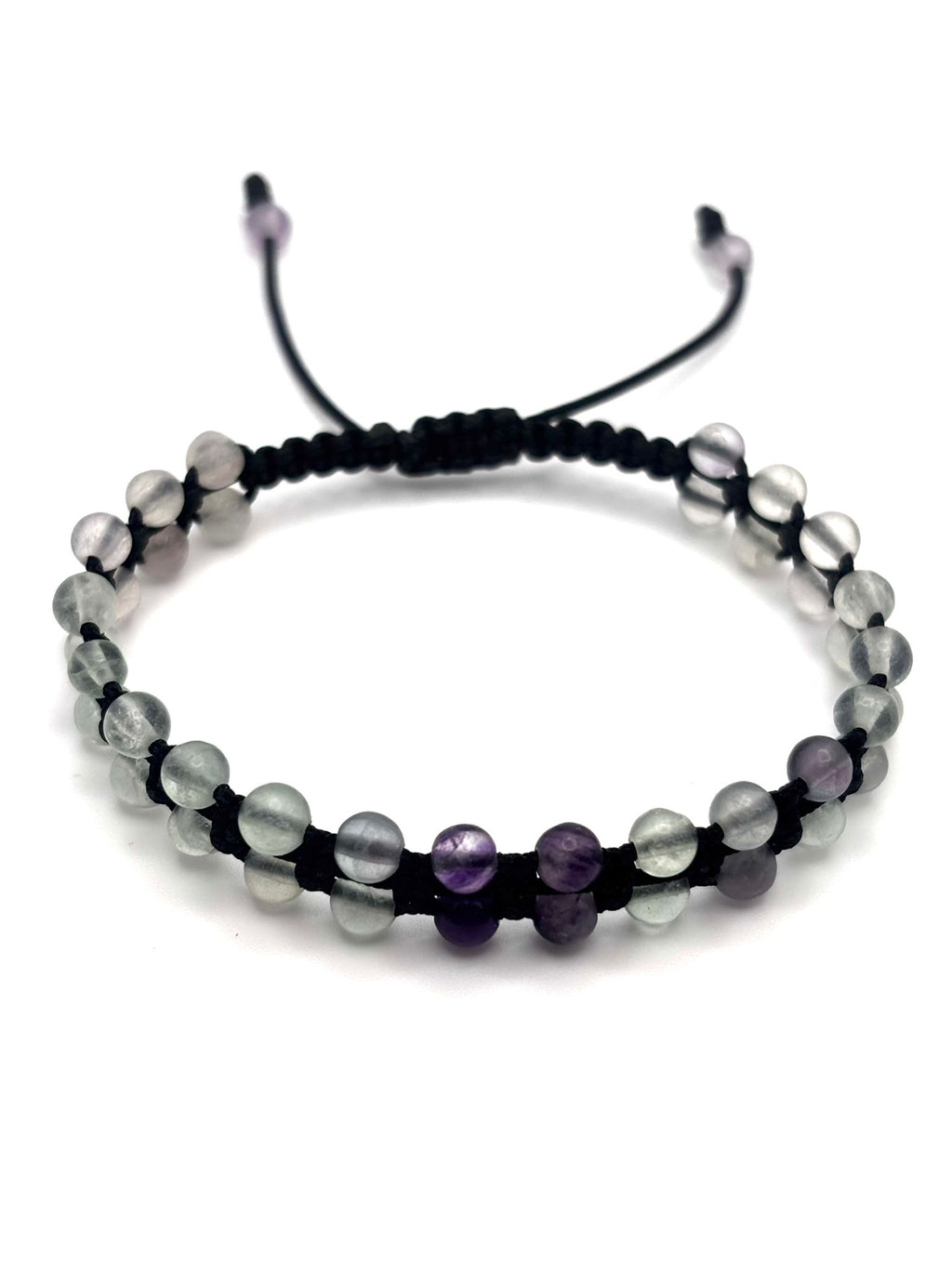 Brazalete de Fluorita 4 mm – Claridad Mental y Equilibrio Energético