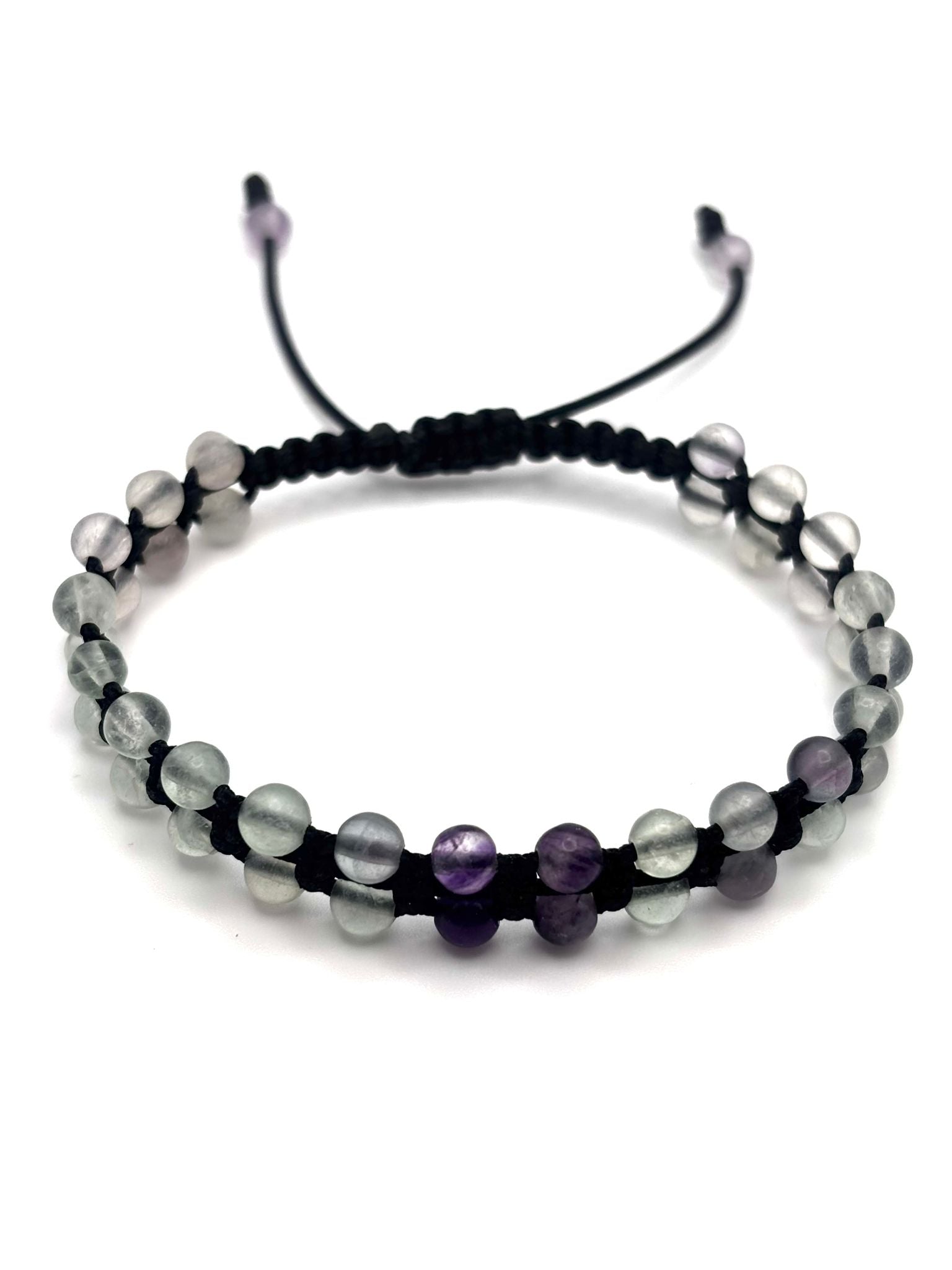Brazalete de Fluorita 4 mm – Claridad Mental y Equilibrio Energético