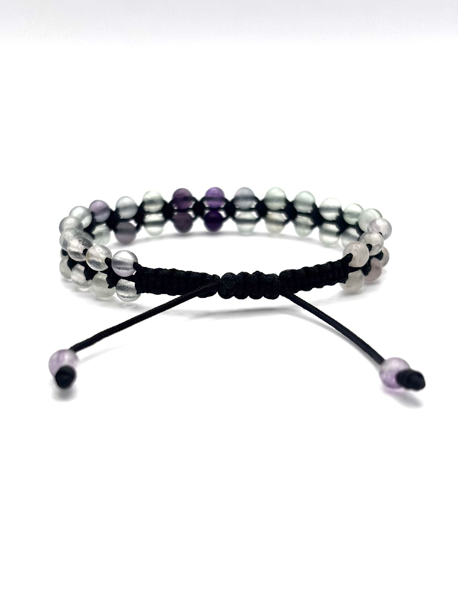 Brazalete de Fluorita 4 mm – Claridad Mental y Equilibrio Energético